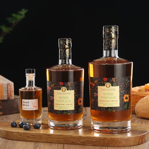 Chai thủy tinh Vodka vai vuông