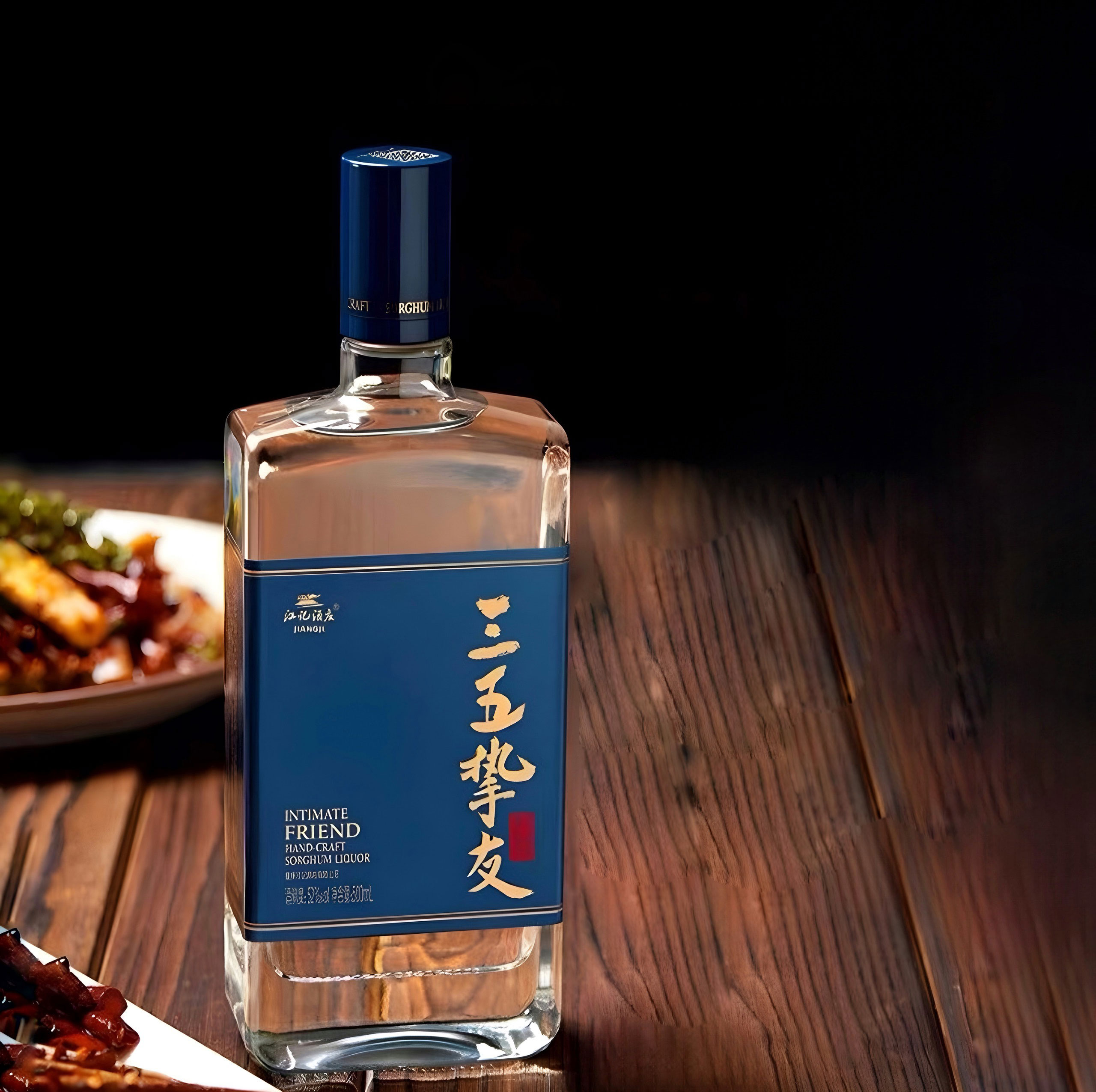 81_edit Chai thủy tinh dẹp nắp bi xanh 500ml