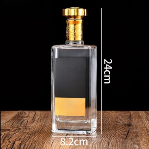 Chai Thuỷ Tinh Dẹp 500ml dẹp vuông