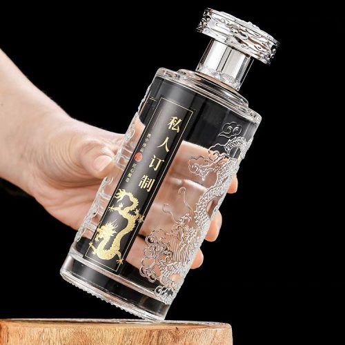 Chai rồng thấp nắp bạc 500ml