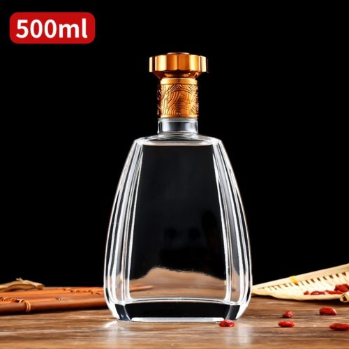 Chai dẹp bầu nắp đồng tiền 500ml