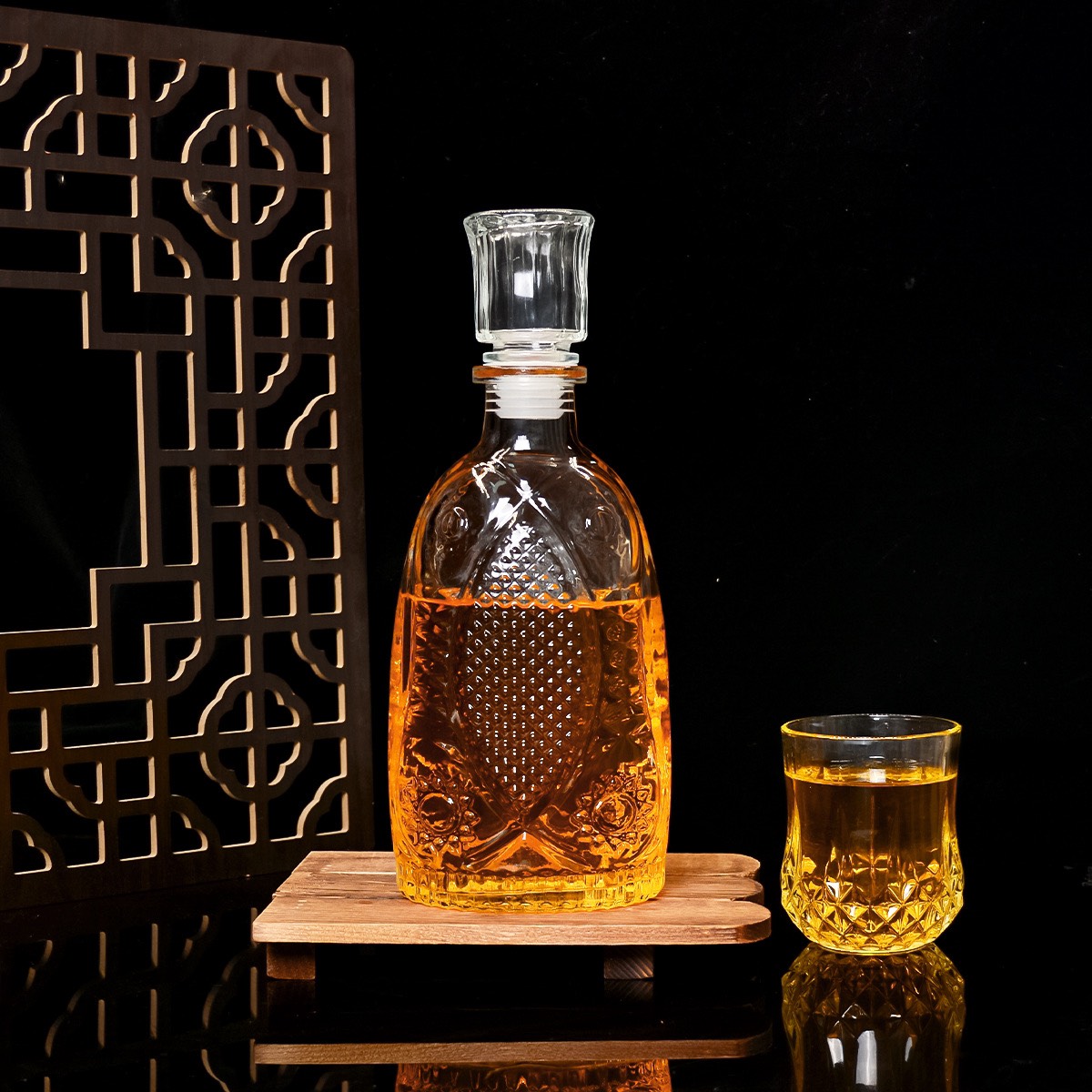 Chai Thuỷ Tinh Vảy cá 850ml