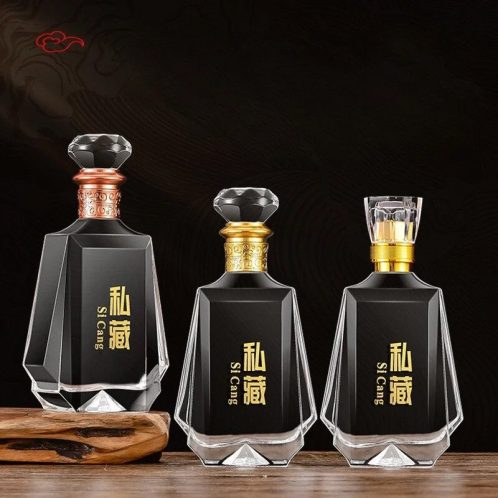 Chai dẹp đáy kim tự tháp 500ml