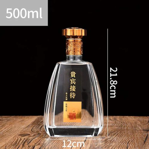 Chai dẹp bầu nắp đồng tiền 500ml