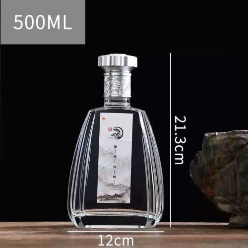 Chai dẹp bầu nắp đồng tiền 500ml