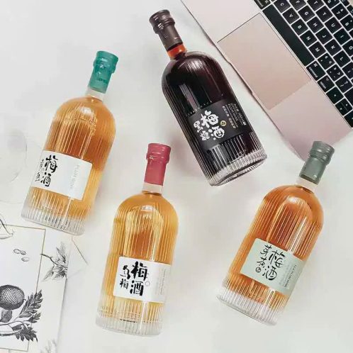 Chai tròn sọc cao 500ml