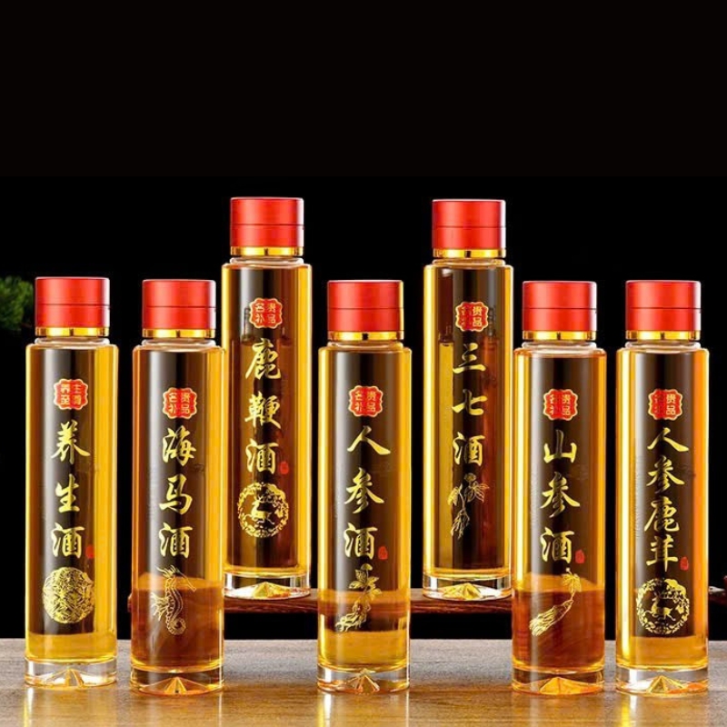 binh-thuy-tinh-dung-ruou-binh-dung-ruou-sam-binh-sam-1- lit-thuy-tinh-bigman (5) Bình thủy tinh đựng rượu nắp đỏ đáy núi, đáy ngôi sao