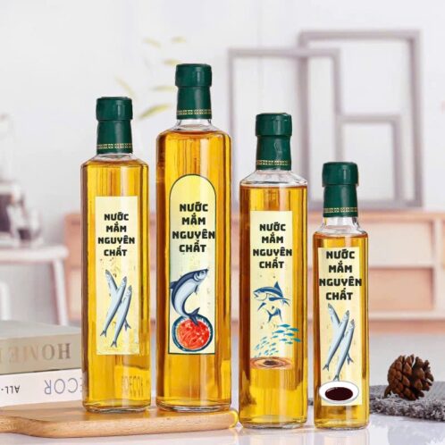 chai thủy tinh đựng nước mắm