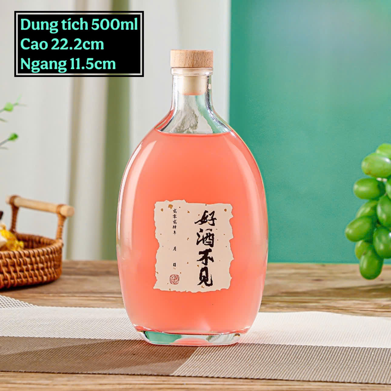 chai-thuy-tinh-dep-nap-go-chai-thuy-tinh-dung-ruou-thuy-tinh-bigmanglass (1) Chai thủy tinh dẹp nắp gỗ nhiều dung tích