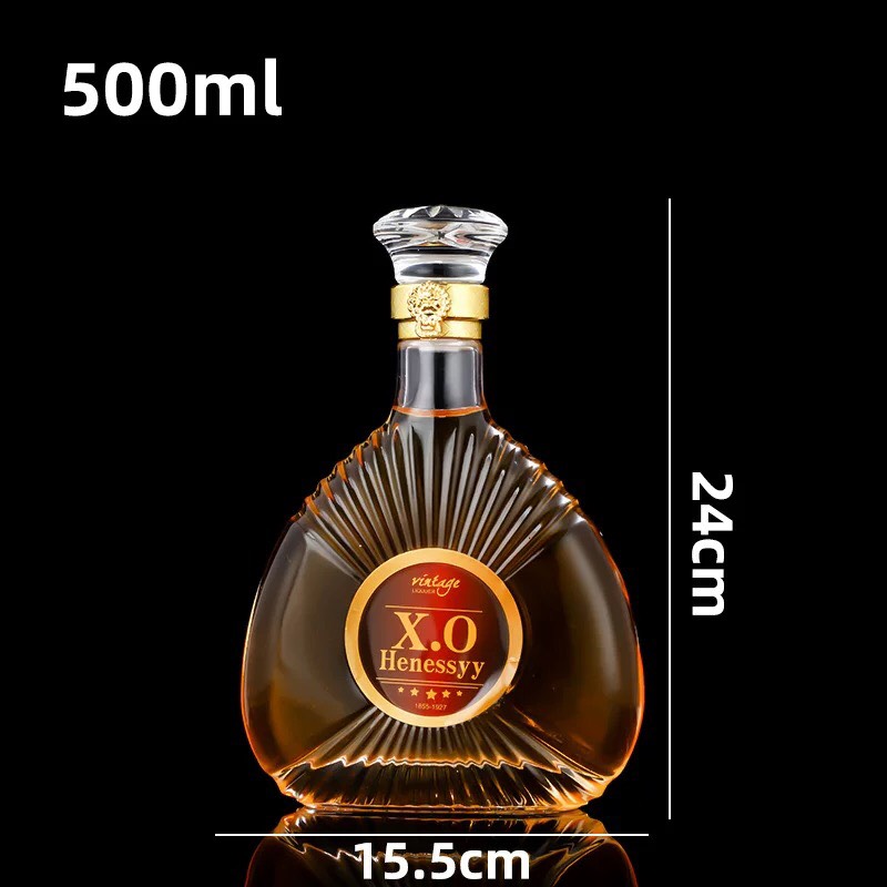 Chai thủy tinh vỏ sò XO dung tích 500ml