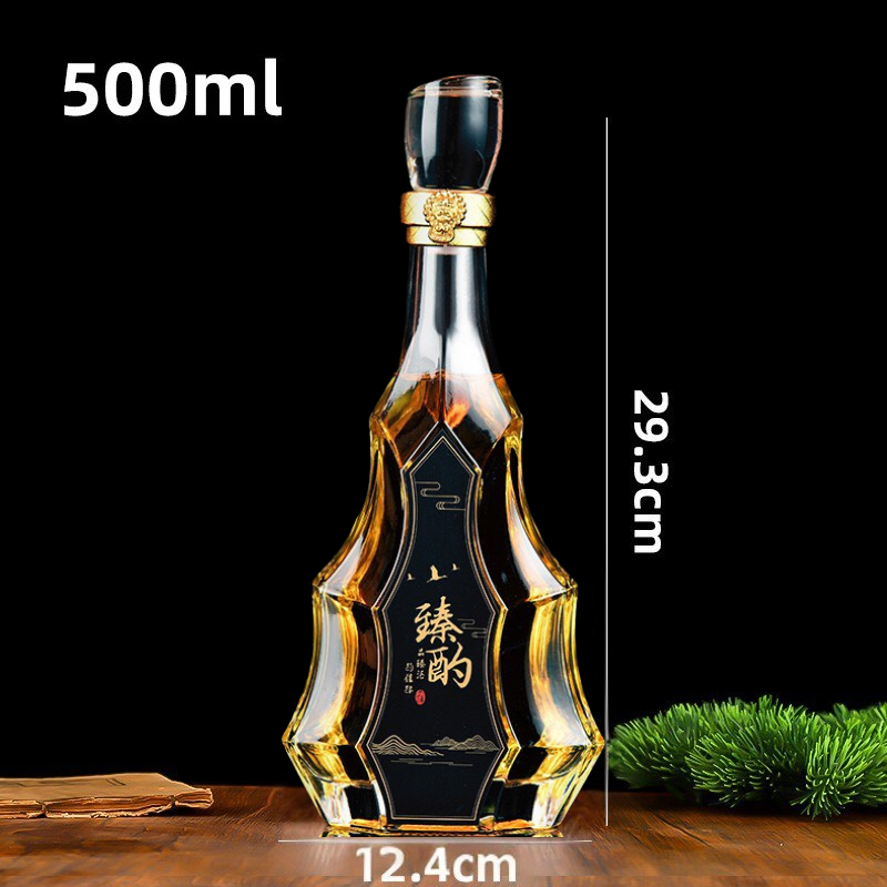 Chai thủy tinh XO cây thông dung tích 500ml